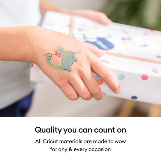 Cricut® Printable Temporary Tattoo Sheets 8.5 in x 11 in (3 ct